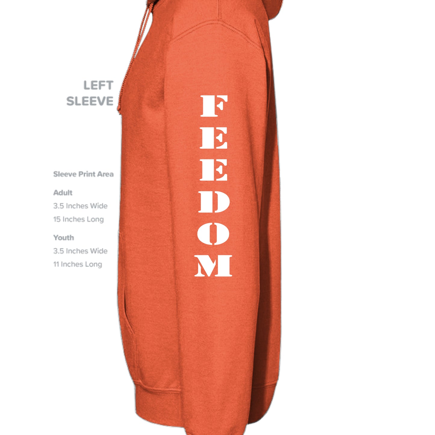 BRIGHT ORANGE - SLEEVE_LEFT