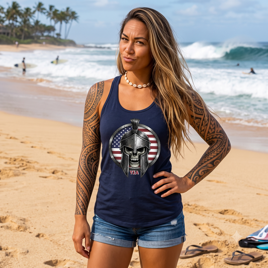 USA SPARTAN LADIES' RACERBACK TANK