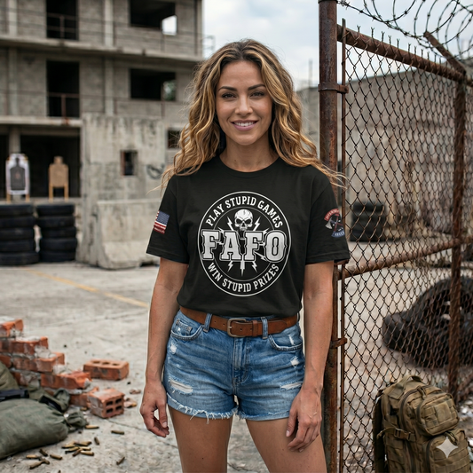 FAFO GAMES UNISEX - Patriotic American Grit Tee