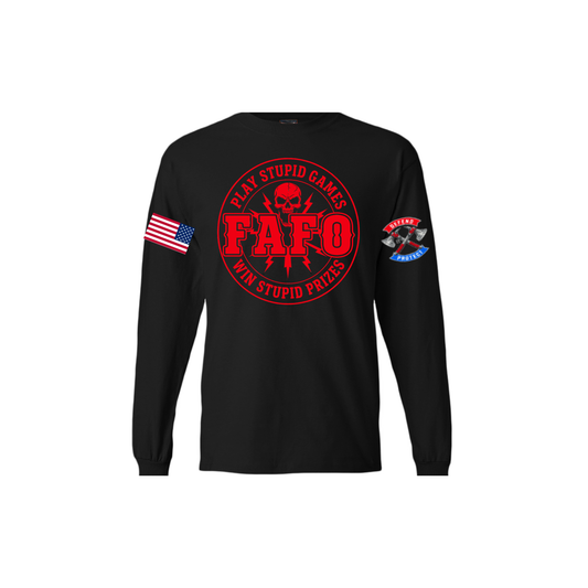 FAFO RED LONG SLEEVE BEEFY-T