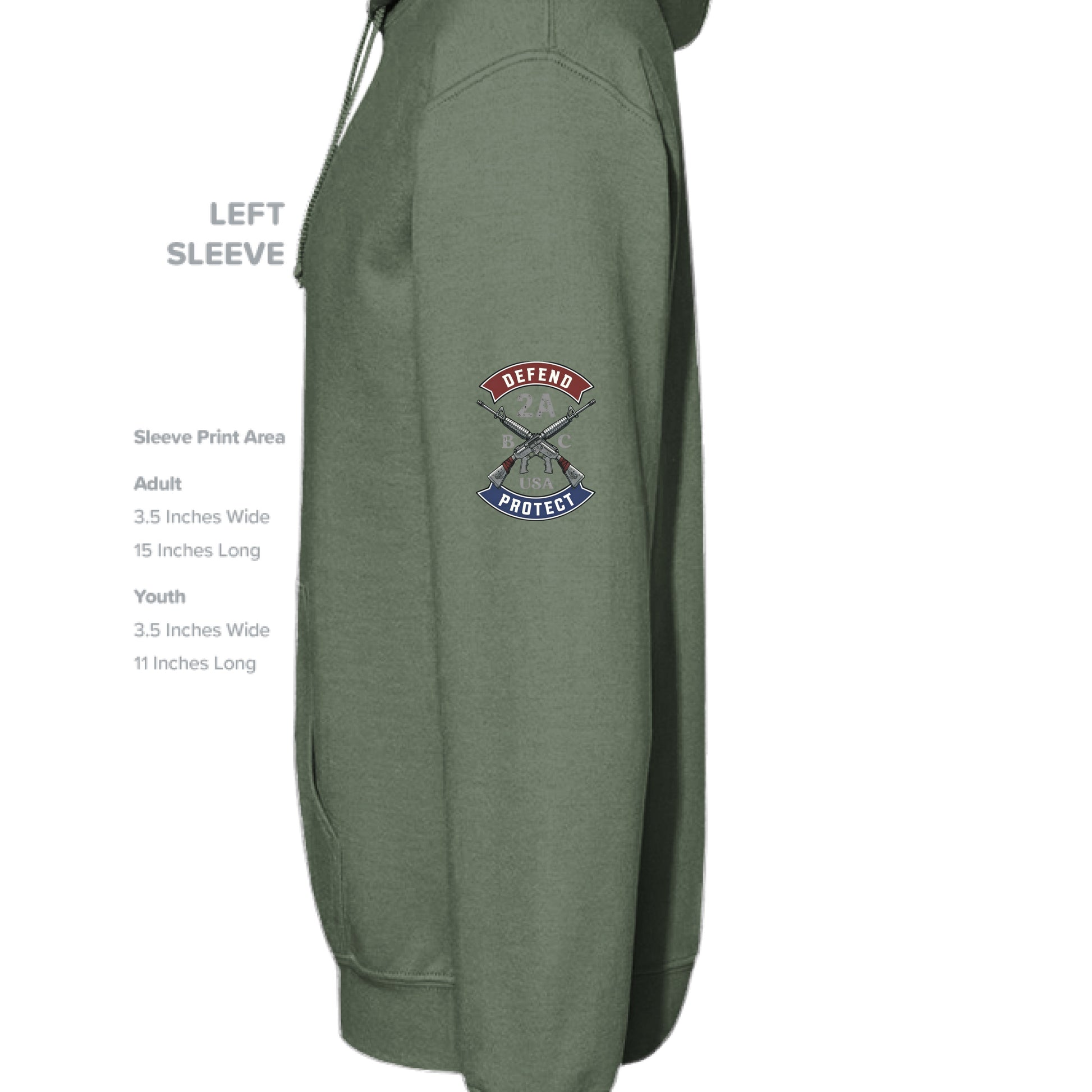 Military Green Heather - SLEEVE_LEFT