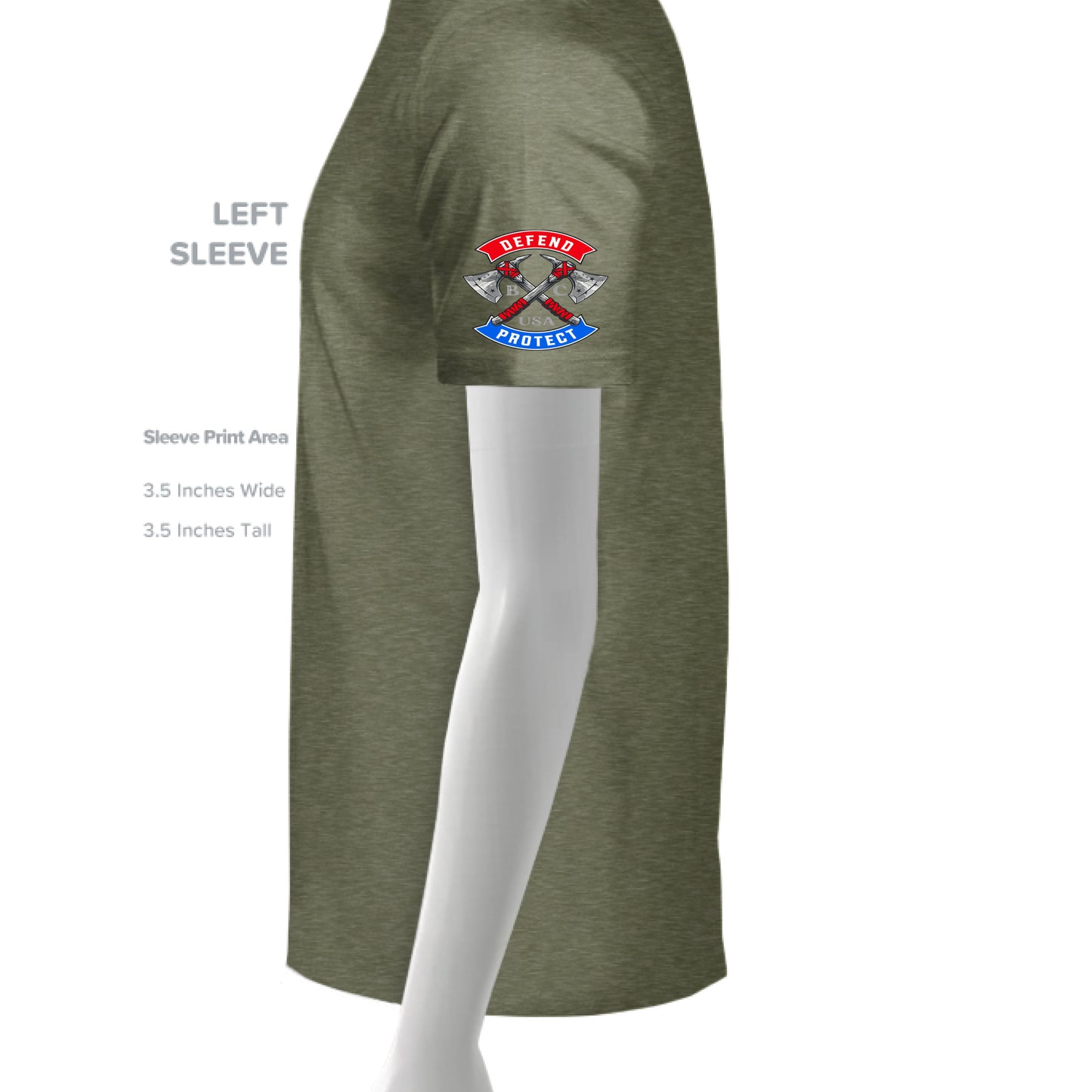 MILITARY GREEN - SLEEVE_LEFT